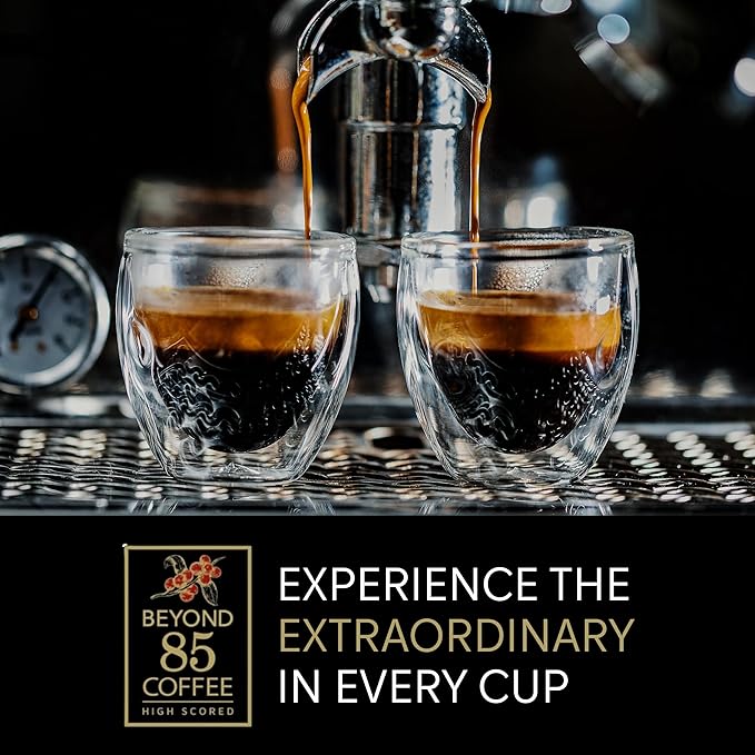 Beyond 85 Colombian Coffee Bundle – Espresso & Home Whole Bean Coffee (2 x 340g) – Bold Espresso & Smooth Roast – Ideal for Lattes, Drip, French Press & More