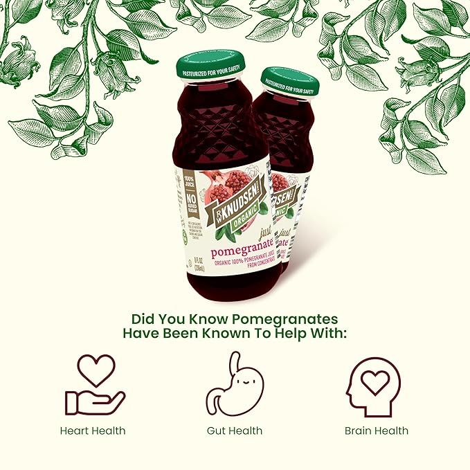 R.W. Knudsen Organic Pomegranate Juice, 8 fl oz (12 Pack)