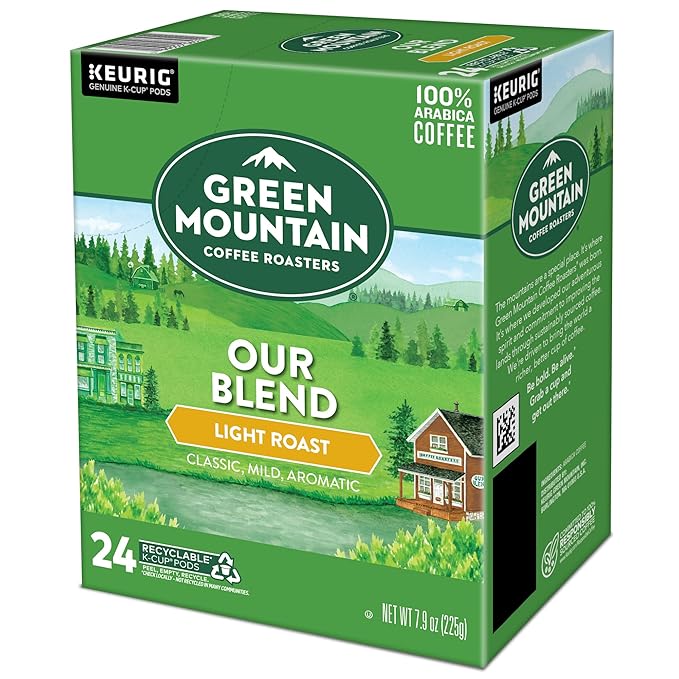 Green Mountain Coffee Roasters Our Blend Keurig Single-Serve K-Cup Pods, Light Roast, 96 Count