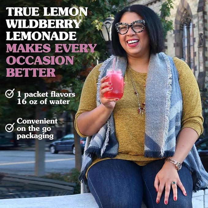 True Lemon WILDBERRY LEMONADE (Pack of 4) 10ct each box. True Citrus