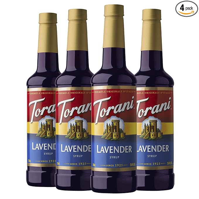 Torani Syrup, Lavender, 25.4 Ounces (Pack of 4)