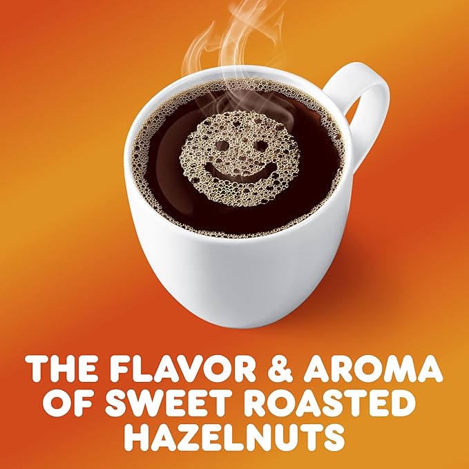 Dunkin' Hazelnut Flavored Ground Coffee, 18 Ounce (Pack of 6)