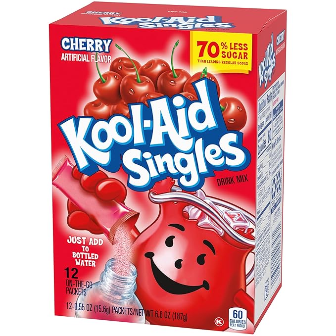 Kool-aid Singles Cherry 0.55 oz, 12-count Packets