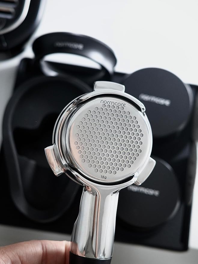 Normcore 54mm Double Layer Portafilter Basket, 18g Precision High Extraction Basket Compatible with 54mm Breville Sage Espresso machines, 304 Stainless Steel, 0.8mm Thickness, 18 Gram