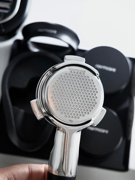 Normcore 54mm Double Layer Portafilter Basket, 18g Precision High Extraction Basket Compatible with 54mm Breville Sage Espresso machines, 304 Stainless Steel, 0.8mm Thickness, 18 Gram