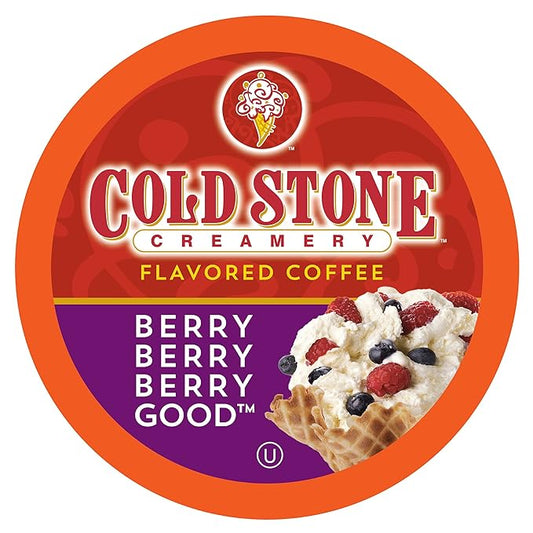 Cold Stone Creamery Beverages Berry Berry Berry Good Ice Cream Flavored Coffee Pods, Compatible with Keurig K Cup Brewers, 40 Count