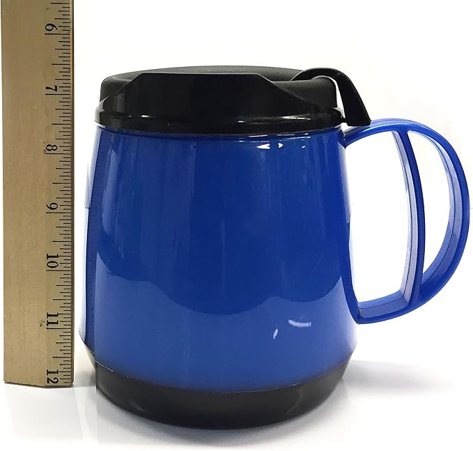 ThermoServ Foam Insulated Wide Body Mug, 20-Ounce, Pearl Dark Blue