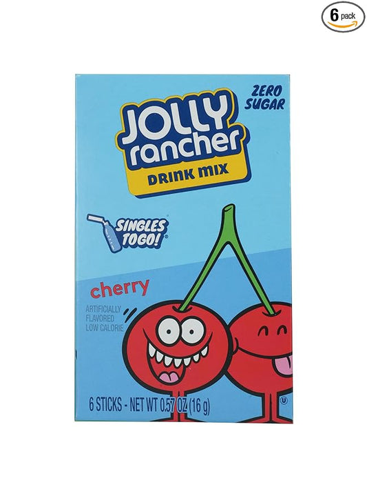 Jolly Rancher Singles to Go - Variety (Cherry), 0.5 Oz (Pack of 6)