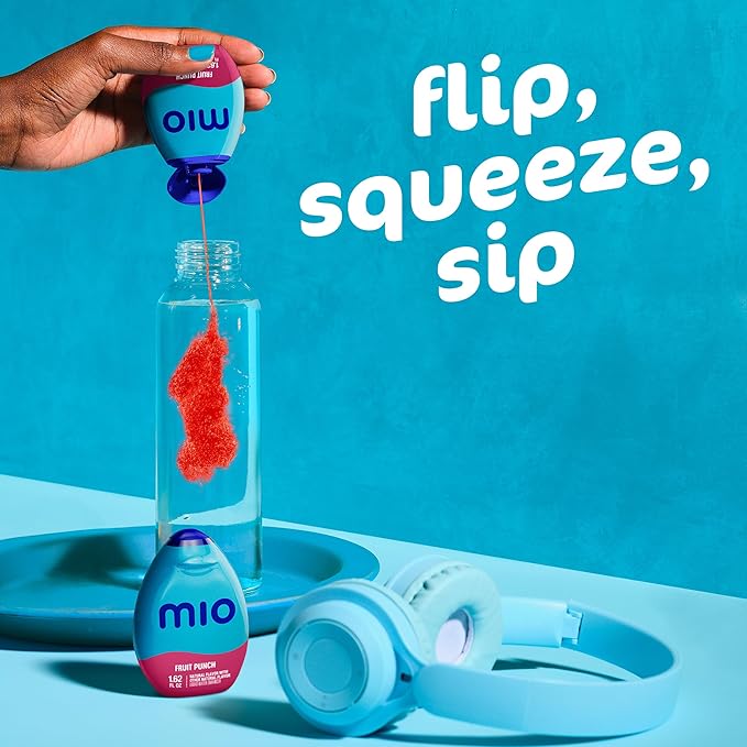 MiO Liquid Water Enhancer - makes 24 servings + Vitamins, 1.62 oz each, (Fruit Punch, Pack of 2)