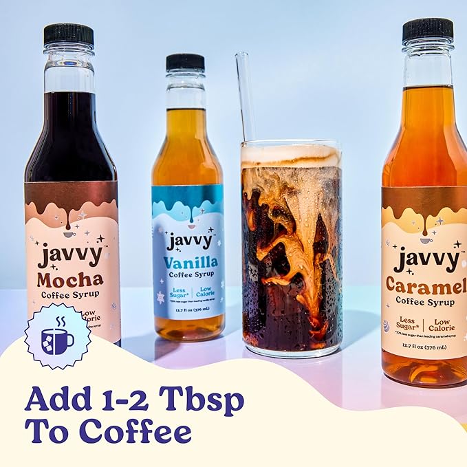 Coffee Syrup - Zero Sugar, Zero Calorie, Flavoring Syrup for Coffees, Coffee Bar Accessories - Great for Flavoring All Types of Drinks – Caramel