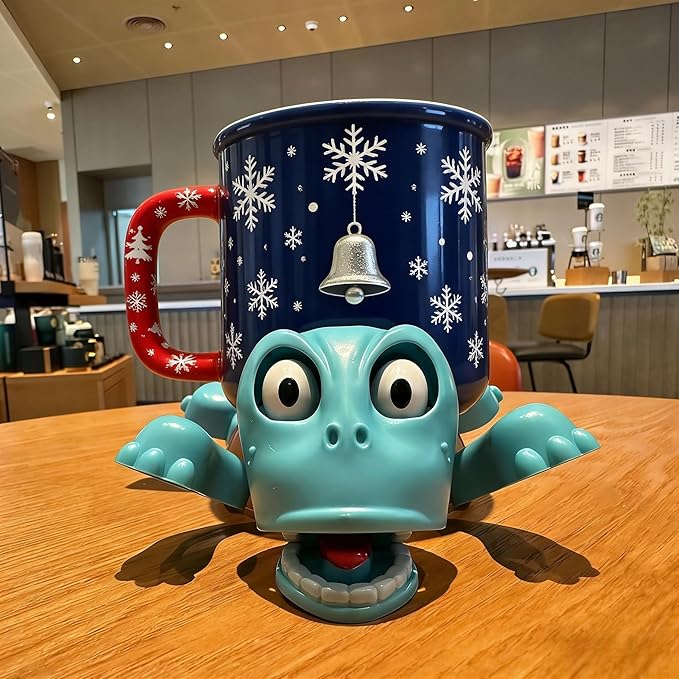 JOD® Turtle Coaster, 3D Printed Funny Tea Coasters with Interactive Expression, Turtle Cup Holder, Liftable Limbs & Expressive Face for Turtles,Tortoise Lover Gag Gifts Home Decor(Blue Pro)