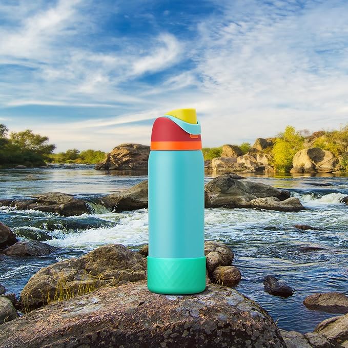 Silicone Boot for Owala Water Bottle 24 oz 32 oz 40 oz, Anti-Slip Protective Sleeve for FreeSip/Twist/Flip Stainless Steel Water Bottles Accessories
