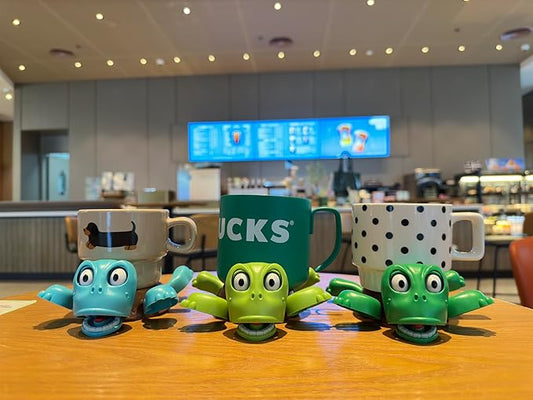 JOD® Turtle Cup Holder,Turtle Coaster with Funny Expression, 3 PCs Cup Holder with Liftable Limbs & Expressive Face for Turtles,Tortoise Lover Gag Gifts Home Decor(3pc-Light Green Green Blue)