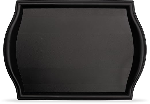 Carlisle FoodService Products 1217BT03 Bistro Plastic Café Tray, 12" X 17", Black