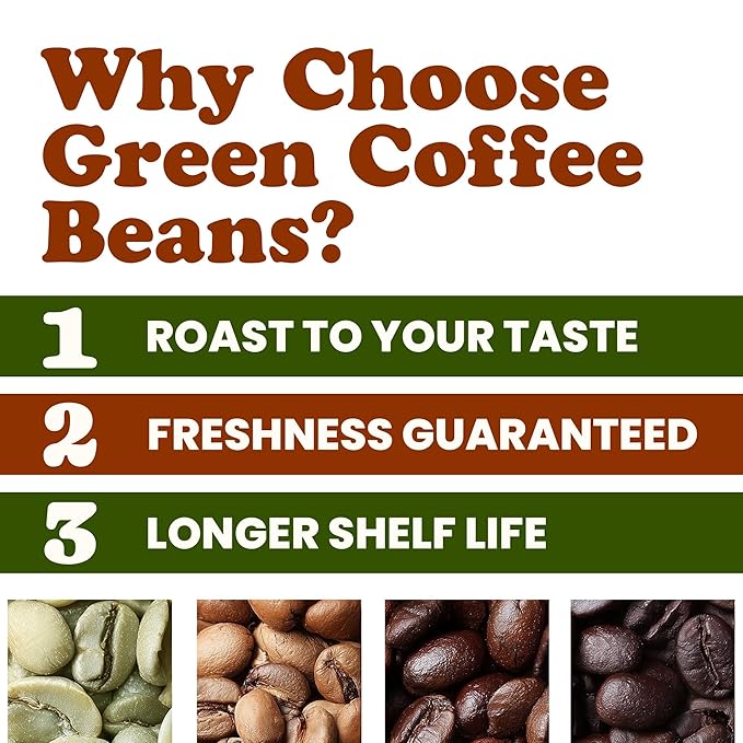 Food to Live Organic Colombian Huila Arabica Green Coffee Beans, 10 Pounds – Whole, Unroasted, Washed Bean. Single Origin. Fresh Crop. No-GMO, Vegan, Bulk