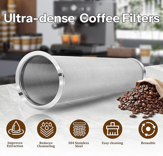 Cold Brew Coffee Filter for Wide Mouth Mason Jar, 304 Stainless Steel Filter Ultra Fine Mesh for Cold Brew, Iced Coffee and Iced Tea 2 Quart Wide Mouth Mason Jars
