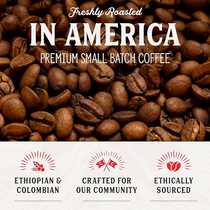 Crockett Light Roast Ground Coffee – Smooth Light Roast Ground Coffee with Bright Flavor, Crisp Finish & Gentle Strength – Perfect for Clean Brewing, Mellow Energy & Daily Coffee Drinks