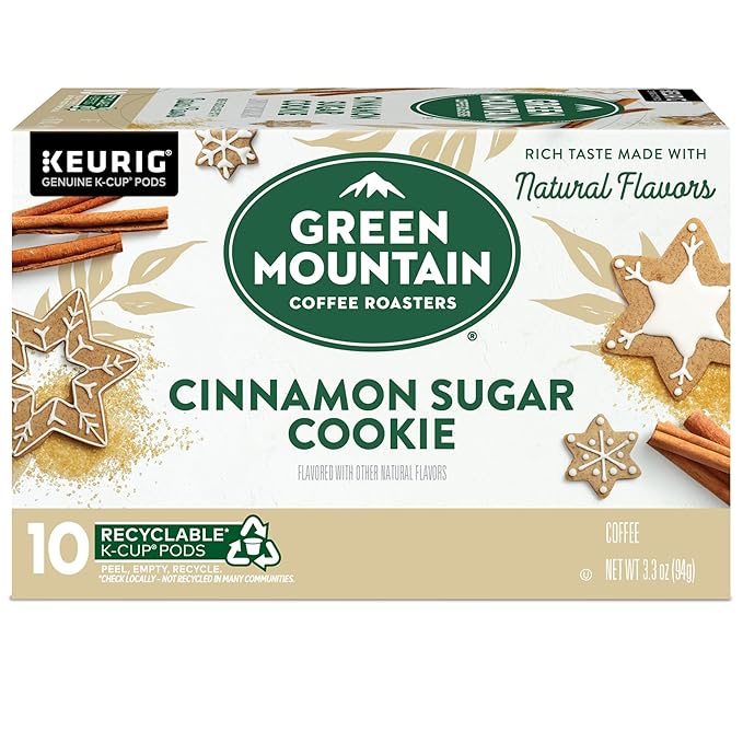 Green Mountain Coffee Roasters Cinnamon Sugar Cookie Coffee, 10 Count