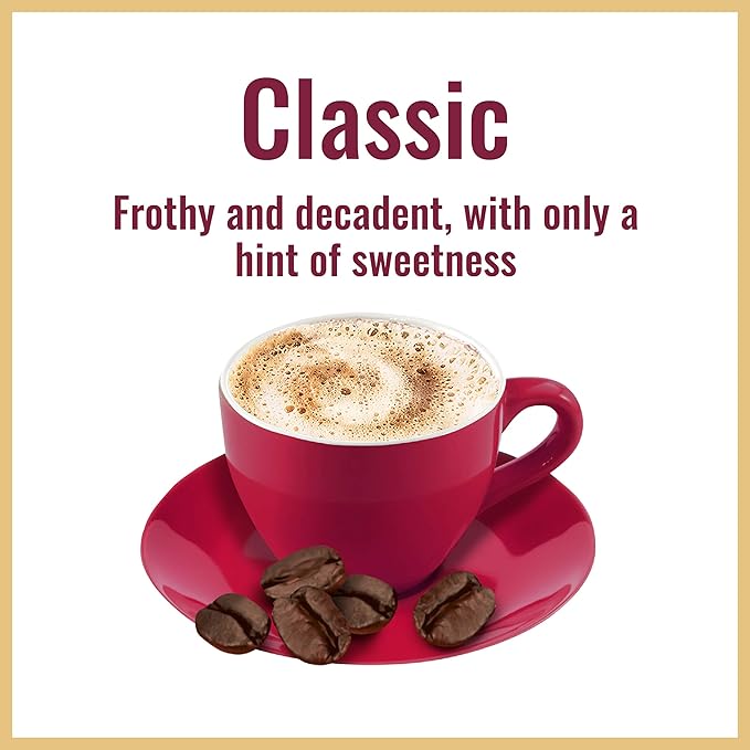 Hills Bros. Cappuccino Mix – Rich, Frothy Coffeehouse-Tasting Instant Drink Mix – Quick and Easy Preparation – Perfect for Hot & Iced Drinks & Creaming Coffee – Classic Cappuccino, 1 Pack of 14oz
