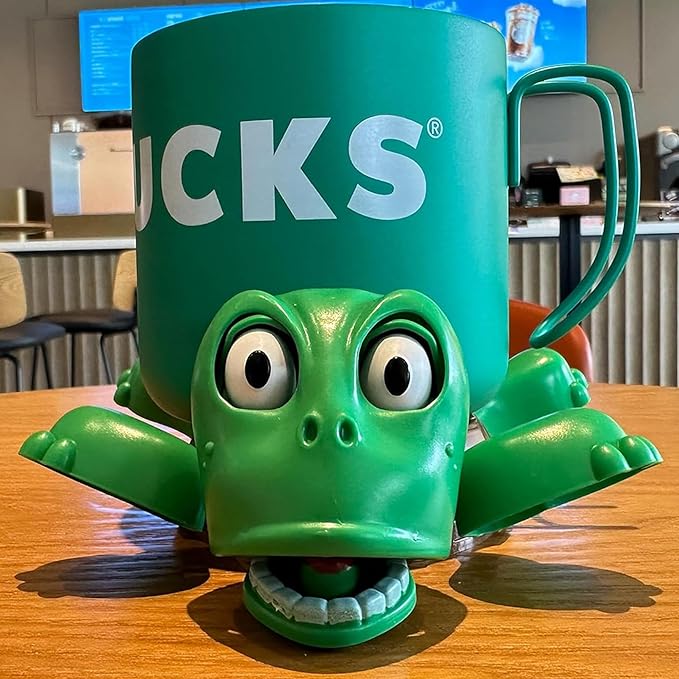 JOD® Turtle Coaster, 3D Printed Funny Tea Coasters with Interactive Expression, Turtle Cup Holder, Liftable Limbs & Expressive Face for Turtles,Tortoise Lover Gag Gifts Home Decor(Green Pro)