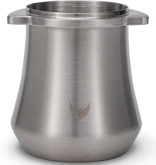 KNODOS 54mm Dosing Cup for Breville Espresso Machine and Grinders, Stainless Steel Coffee Bean Dosing Cup 54 mm With Grinder Activating Tab (Silver)