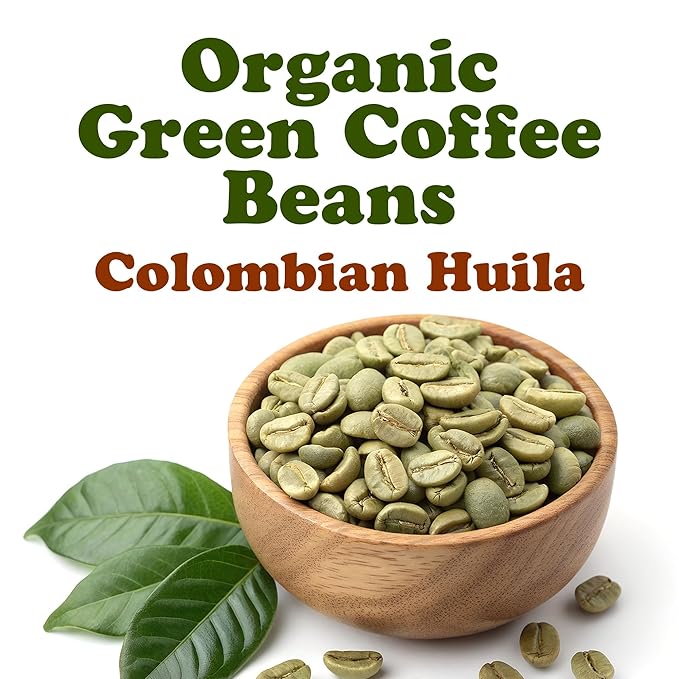 Food to Live Organic Colombian Huila Arabica Green Coffee Beans, 20 Pounds – Whole, Unroasted, Washed Bean. Single Origin. Fresh Crop. No-GMO, Vegan, Bulk