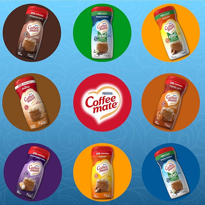 Coffee-mate French Vanilla, Sugar-Free Powdered Coffee Creamer, 10.2-Ounce Units (Pack of 6)