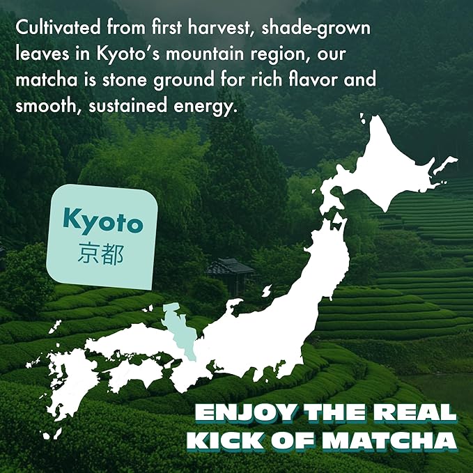 Mint Matcha Green Tea Powder From Japan - 1.06 oz / 30 g - With Mint Adaptogen- Ceremonial Grade & Sugar Free - No Fillers or Milk Powders - Tested For Heavy Metals & Radiation - First Harvest & Shade Grown Matcha Powder