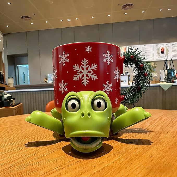 XYG® Turtle Coaster, 3D Printed Turtle Cup Holderwith Interactive Expression, Funny Tea Coasters, Insulated Drink Mat for Coffee & Wine Glasses, Kitchen Accessories & Home Decor (Light Green)