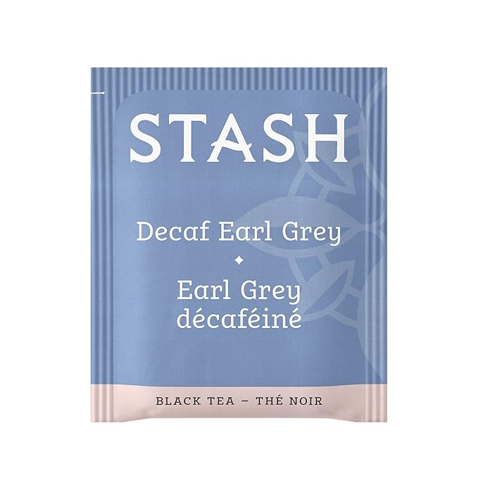 Stash Tea Decaf Earl Grey Black Tea - Decaf, Non-GMO Project Verified Premium Tea with No Artificial Ingredients, 18 Count (Pack of 6) - 108 Bags Total