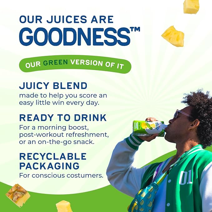 Odwalla Green Juice – Green Drink with Nopal Cactus, Apple, Orange & Pineapple – Natural Ingredients, No Added Sugar, No Preservatives, No Artificial Flavors - 16 oz (12 Pack)