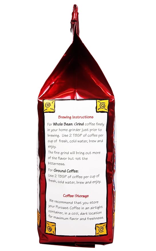 Puroast Low Acid Coffee Whole Bean | House Blend Whole Bean | Medium Roast | High Antioxidants & High pH |No Bitter Aftertaste | Reduced Heartburn & GERD | Suitable for Cold Brew - 2.2 LB
