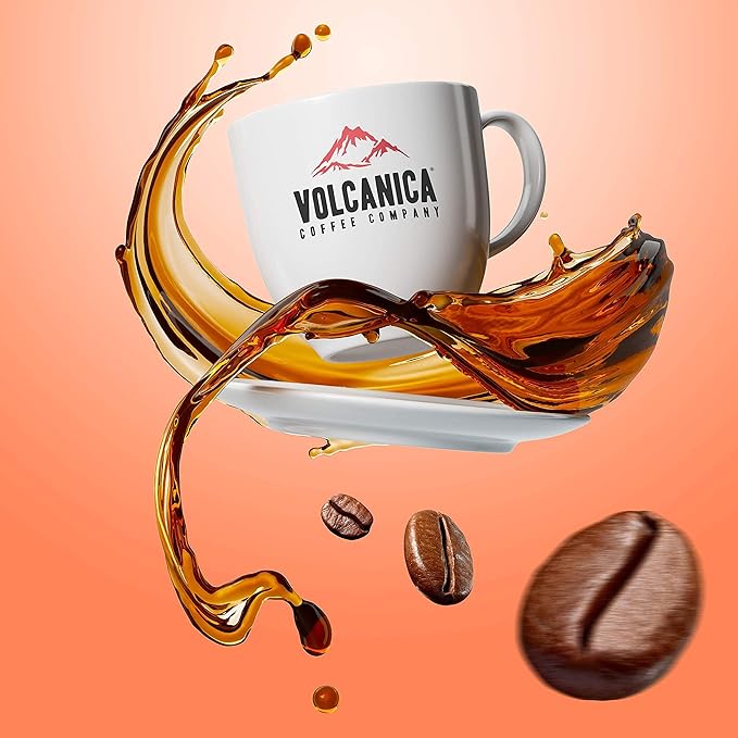 VOLCANICA COFFEE COMPANY Guatemala Antigua Coffee, Reserve, Dark Roast, Whole Bean, Fresh Roasted, 16-ounce