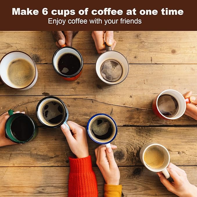 LAOION Stovetop Espresso Maker, 6Cup 240ml Classic Moka Pot, Crystal Glass-top & Stainless Steel Coffee Maker Mocha Pot, Greca De Cafe, Cuban and Italian Coffee Maker for Cafetera Cubana