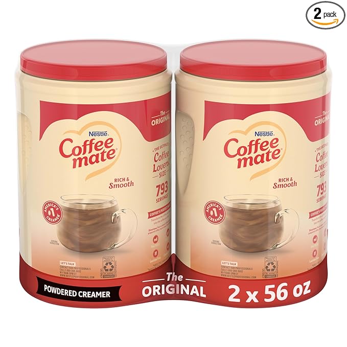 Nestle Coffee mate Coffee Creamer, Original, Non Dairy Powder Creamer, 56 oz Bulk Pack (Pack of 2)