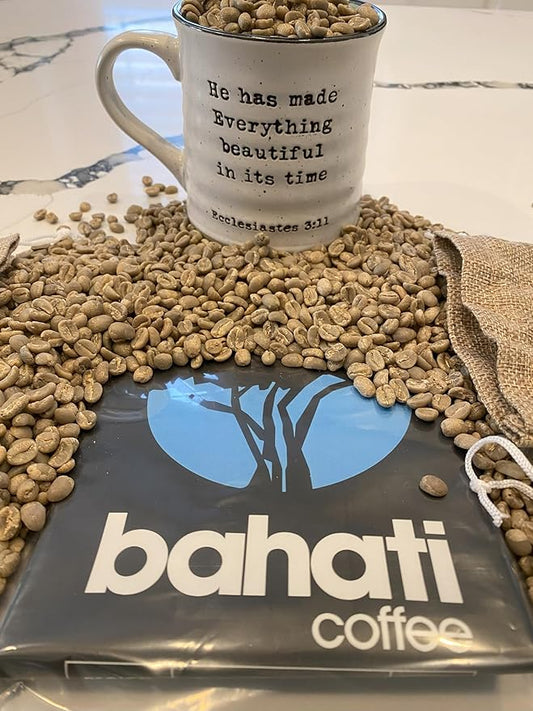 Kenyan AA Unroasted Green Arabica Coffee Beans - Premium AA Grade Quality - 100% Pure Arabica Coffee Beans With Optimal Flavor Freshness & Aroma - Handpicked, Washed & Sun Dried, 20 LB
