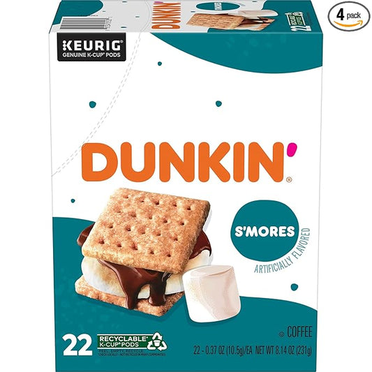 Dunkin’ S’mores Flavored Coffee, 88 Keurig K-Cup Pods