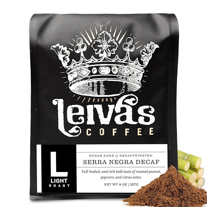 LEIVA'S COFFEE - Ground Decaf - Serra Negra - Sugar Cane Process - Single-Origin Guatemalan - Smooth & Rich Flavor - 8oz