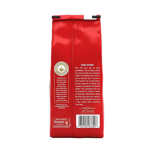 Community Coffee French Roast, 128 Ounces Ground Coffee, Extra Dark Roast, 32 Ounce Bag (Pack of 4)