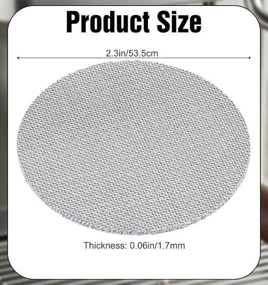 Espresso Puck Screen 54mm, Stainless Steel Coffee Filter Screen, 53.5mm Diameter/1.7mm Thick/150μm Mesh for 54mm Portafilter Basket, Improves Extraction & Coffee Flavor, Compatible Espresso Machines