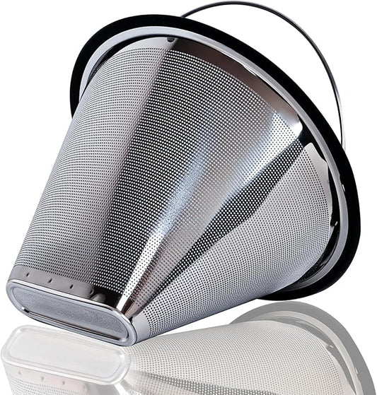 Reusable Stainless Steel Coffee Filter for Moccamaster KBGV KBT, Compatible with Technivorm Models 53935, 53949, 79318, Dishwasher Safe & Eco Friendly