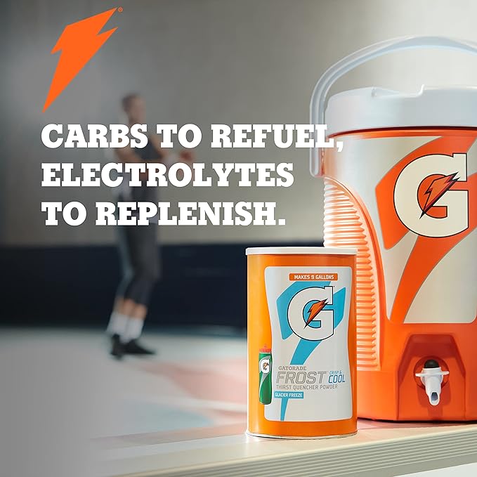 Gatorade Thirst Quencher Powder, Glacier Cherry, 76.5 oz Canister (Pack of 2)