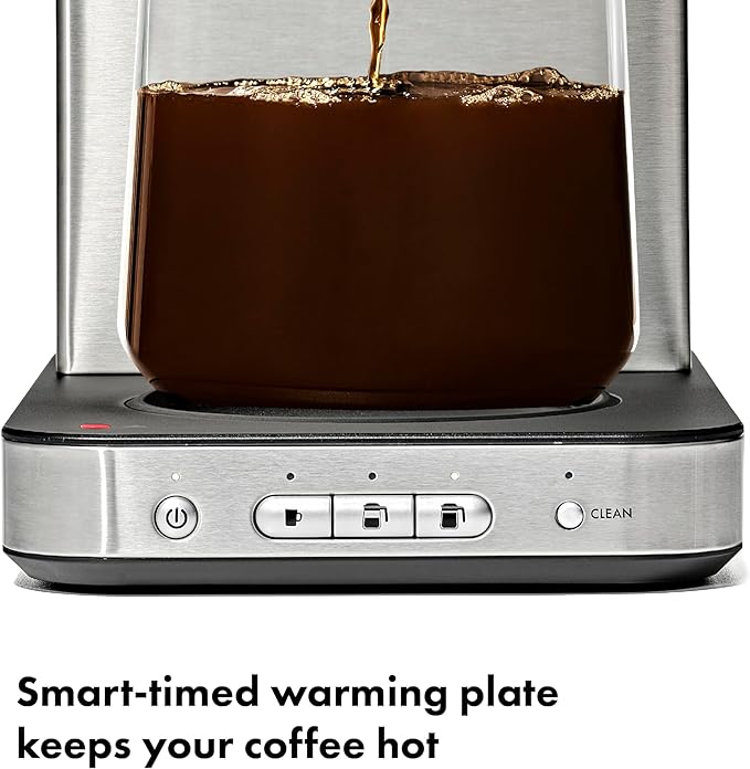 OXO Brew 8-Cup Coffee Maker with Podless Single-Serve Function and Glass Carafe