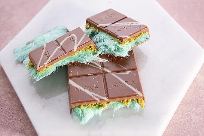 Carians Viral Frozen Italian Caramel Angel Hair Chocolate Bar - Pistachio, Kataifi & Caramel Flavor - Great for Gift Giving, Anniversary, Thanksgiving, Christmas