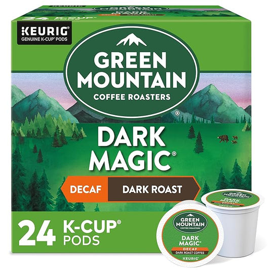 Green Mountain Coffee Decaf Dark Magic, K-Cup Portion Pack for Keurig Brewers 24-Count
