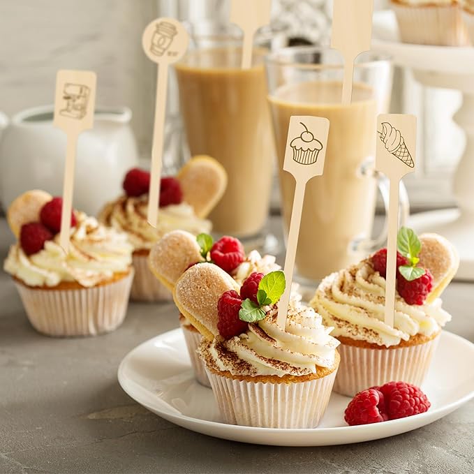Custom Wooden Drink Stirrers,50-500 Pieces 7" Personalized Swizzle Sticks for Cocktails,Coffee,Beverage Mixer,Reusable Stir Sticks for Bar,Restaurant,Wedding Party Favors,Christmas,Holidays (Rect)