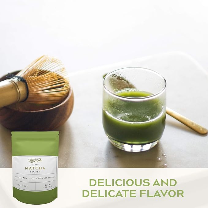 MATCHA DNA Certified Organic Matcha Green Tea Powder (8 oz BAG)