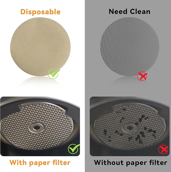 1000 Pcs Coffee Paper Filter for Espresso Coffee Maker, 58mm Unbleached Espresso Filter Puck Screen Portafilter Paper