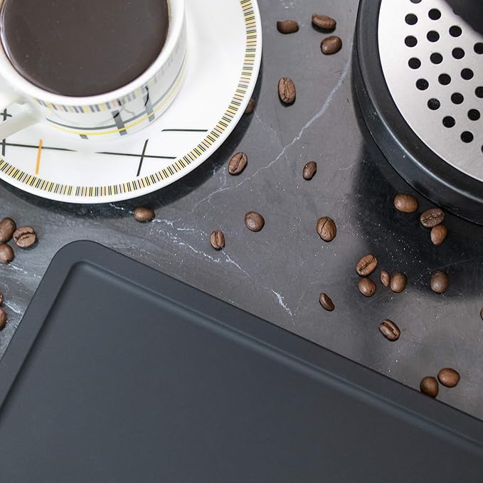 XUNADA Large Espresso Tamping Mat (5” x 12”), Ultra Thick Premium Coffee Tamper Pad, Strong Grip Silicone Tamp Station