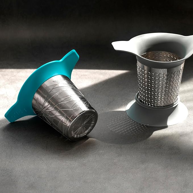 Tea Basket For Loose Tea Loose Leaf Tea Steeper For Loose Leaf Tea Stainless Tea Infuser Fine Mesh Tea Infuser Tea Filter Strainer Tea Diffusers For Loose Tea Brewer (Dewy Morning)